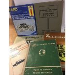 A collection of vintage car workshop manuals for t