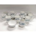 A Royal Albert coffee set with two extra Ridgway p