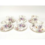 A Royal Crown Derby porcelain tea set the Derby Po