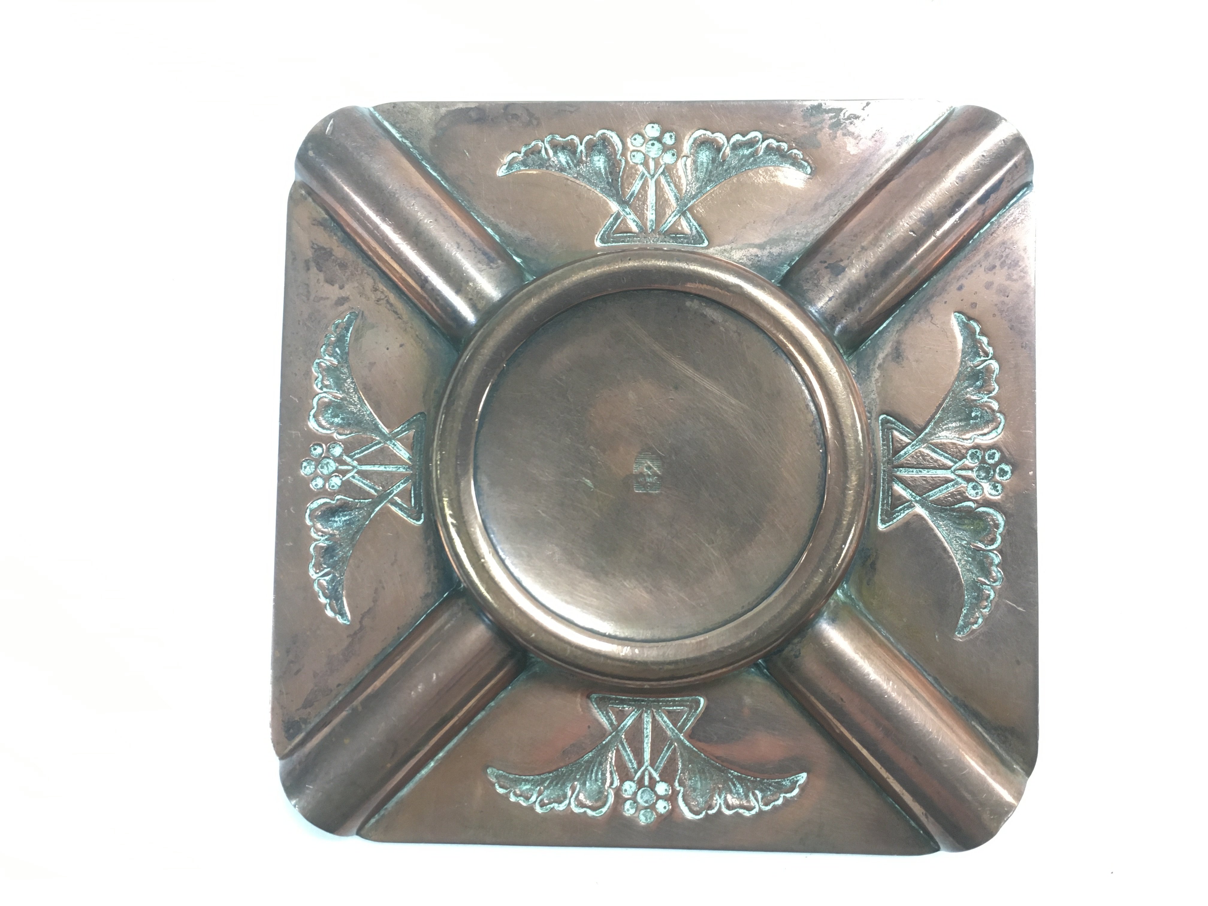A WMF Art Nouveau copper ashtray, approx diameter - Image 2 of 2