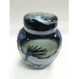 A boxed Moorcroft ginger jar and cover in Knypersl