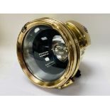 A Miller Brass head lamp possibly a Motorcycle Cyc