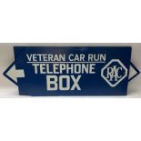 2 vintage hand painted Veteran car run RAC signs,
