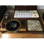 A display case and contents including a Windsor &