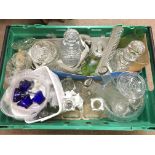 A collection of glassware including lead crystal d