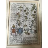 Two 18th century maps- views of Sherborne and Torr