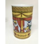 A Rosenthal Fornasetti Commedia Dell Arte vase, ap