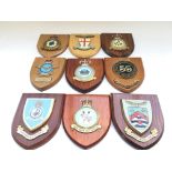 9 x plaques given to the Tower of London Yeoman Warders. Accompanied by letter of Authenticity.