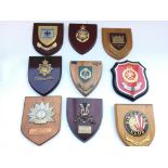 9 x plaques from the Tower of London Yeoman Warders. Provided with letter of Authenticity.