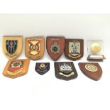 9 x plaques/ displays presented to Tower of London Yeoman Warders. Provided with letter of