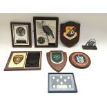 Collection of plaques/ displays presented to Tower of London Yeoman Warders. Provided with letter of