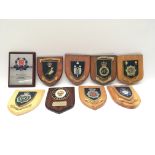 9 x plaques presented to Tower of London Yeoman Warders. Provided with letter of Authenticity.