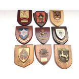 9 x plaques from the Tower of London Yeoman Warders. Provided with letter of Authenticity.