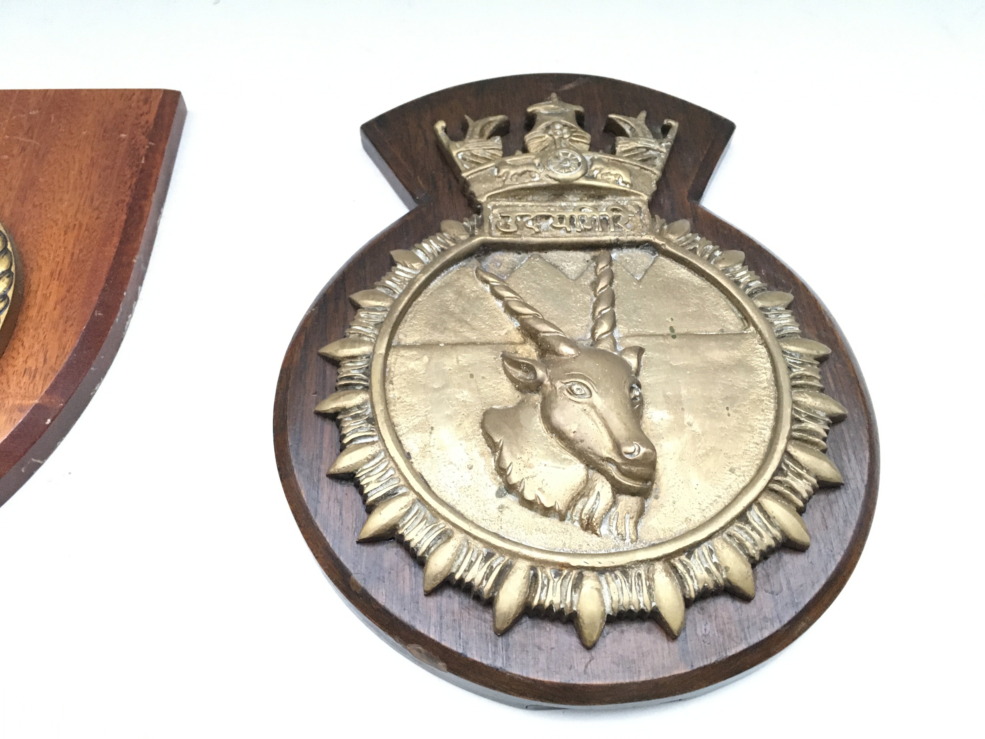 Royal Navy plaques given to the Tower of London Yeoman Warders. Accompanied by letter of - Image 2 of 4