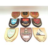 9 x plaques presented to Tower of London Yeoman Warders. Provided with letter of Authenticity.