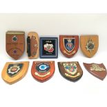 9 x plaques presented to Tower of London Yeoman Warders. Provided with letter of Authenticity.