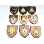 9 x plaques from the Tower of London Yeoman Warders. Provided with letter of Authenticity.