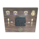 Plaque presented to Tower of London Yeoman Warders. Provided with letter of Authenticity.