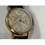 Vintage 1960s Swiss mid size ETVIA Chronograph Wat