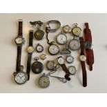 A good collection of wristwatches and pocket watch