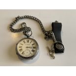 A heavy hallmarked silver pocket watch, G.Aarosson