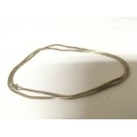 A 9ct gold necklace closed link weight 11.5g