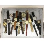 A collection of fifteen gents watches and pocket w