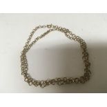 A 9carat gold belcher link necklace weight 12g.