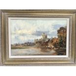 Ivan Taylor 1947-present. A gilt framed oil on boa