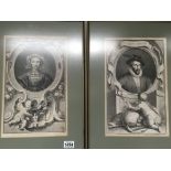 A framed 18th century Print Sir Walter Raleigh and