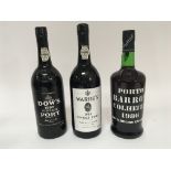 Three bottles of Vintage Port good level and label