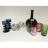 A collection of glass comprising an interesting bo