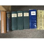 A collection of early years Wisden Almanacks rebou