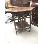 A Scottish Glasgow School mahogany occasional tabl