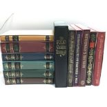 A collection of Folio Society books including six