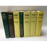 7 Wisden cricket anthology/books 1862/1963 - NO RE