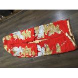 A Japanese 20th century quality Kimono. With gold