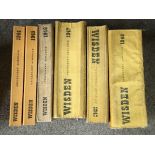 A collection of Wisden Cricket Almanacks 1944-1948