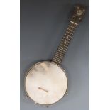 Keech ukulele banjo, c1930s, in original case, reg no X1507