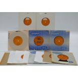 Promo / Demo - 14 singles on orange London, mostly single sided with stamped numbers