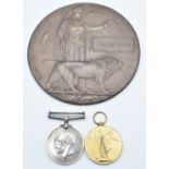 British Army WW1 War Medal and Victory Medal named to 4249 Pte W Scott, Royal Fusiliers, together