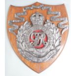 Royal Engineers plaque 118th Railway Company with WW1 date 1914-1919, 30 x 36cm