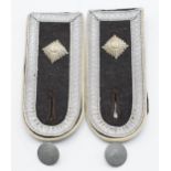 German WW2 Third Reich Waffen SS officer's rank shoulder boards
