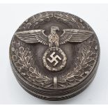 German Third Reich Nazi snuff/ pill box with Nazi eagle emblem