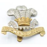 Canadian Army 3rd Prince of Wales Canadian Dragoons cap badge, stamped R Gaunt Birmingham to slider