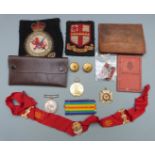 British Army WW1 War and Victory Medals named to 99509 Pte W White Royal Army Medical Corps etc