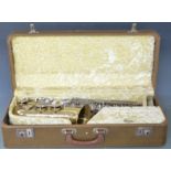 Hohner President alto saxophone in original fitted case, with accessories