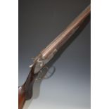Midland Gun Company 12 bore side by side hammer action shotgun with engraved lock, hammers,
