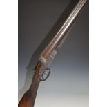 Thomas Southgate 12 bore sidelock side by side shotgun with named and engraved lock, engraved