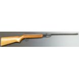 Rellum .22 air rifle with semi-pistol grip, raised cheek piece, sling suspension loops and